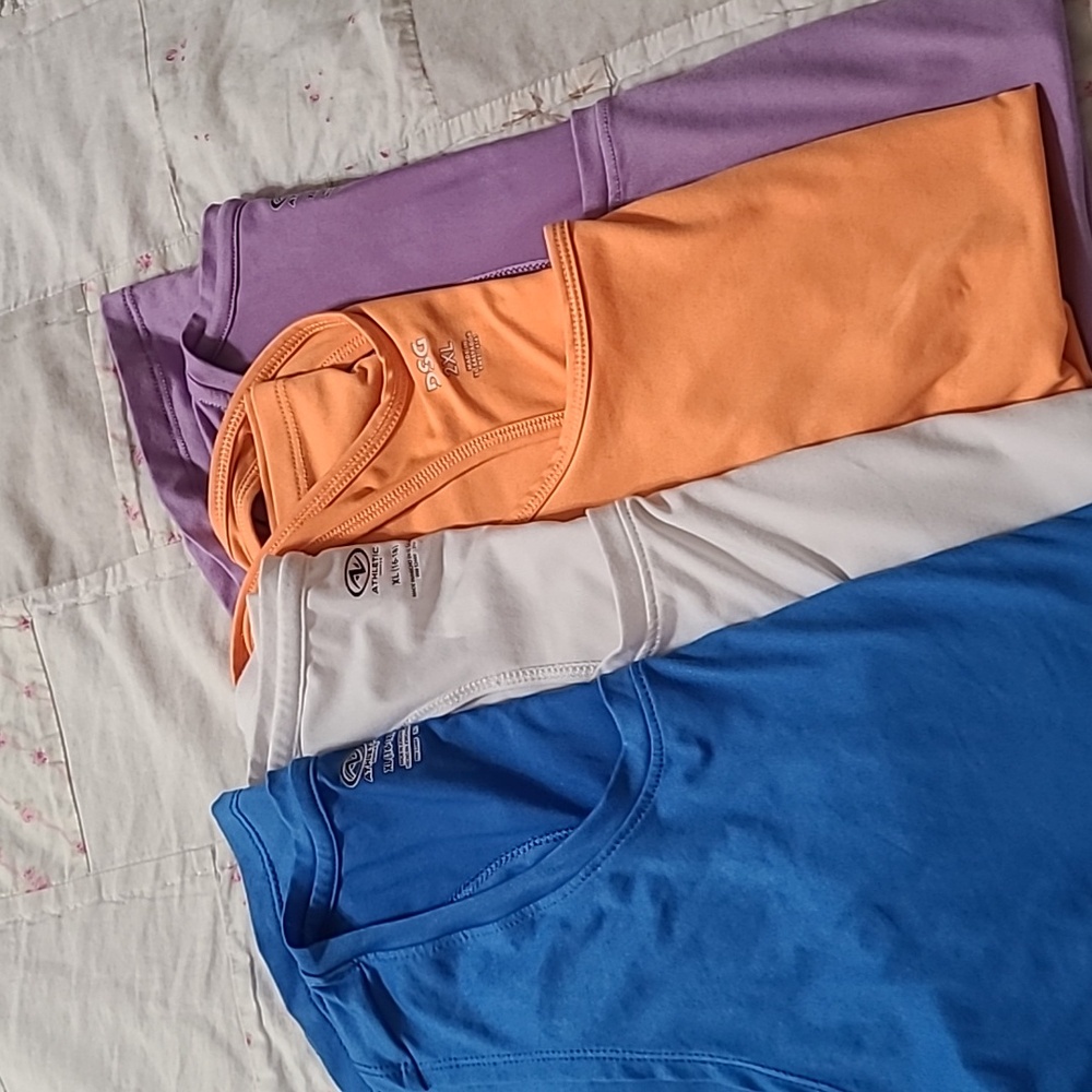 Tank tops racer back moisture wicking